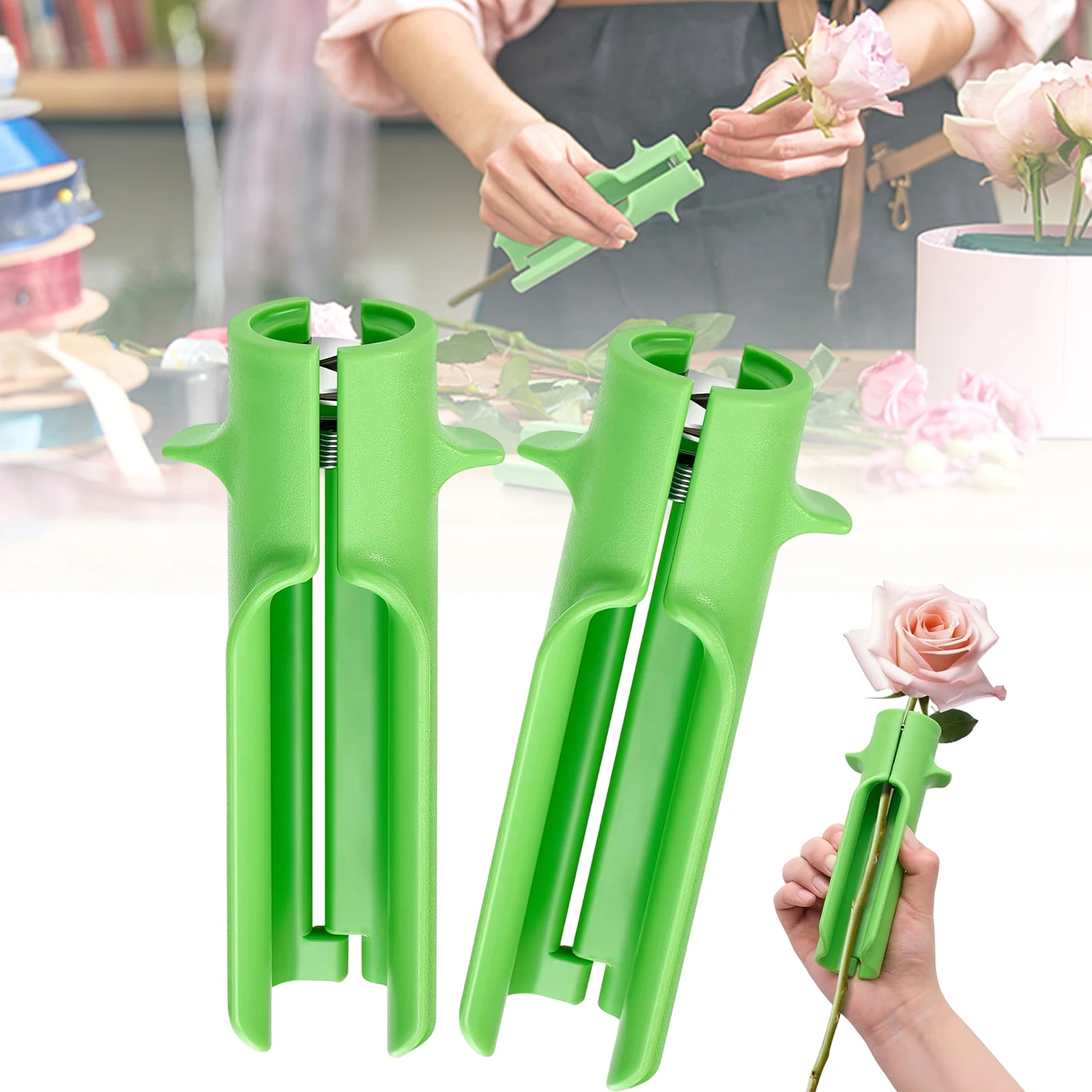 

2 шт., инструмент для зачистки шипов с розой, инструмент для зачистки стрингов, инструменты для флориста, инструмент для удаления шипов, инструмент для обрезки садовых инструментов для цветочной композиции