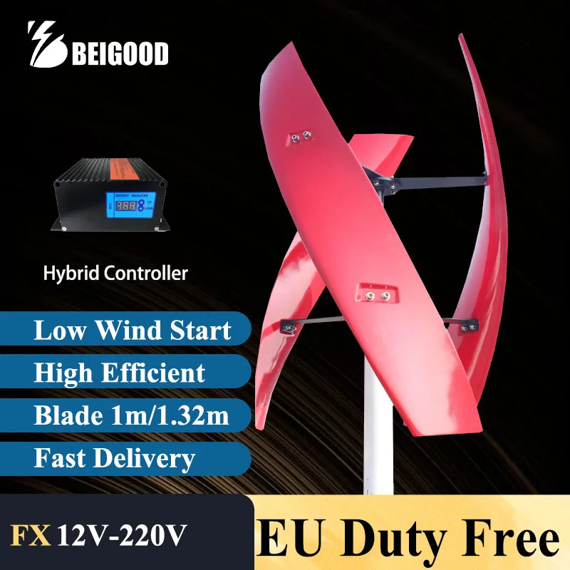 

10KW 20KW Generator 12v 24v 48V Vertical Axis Maglev Wind Turbine With MPPT Controller Power Windmills For Home Use
