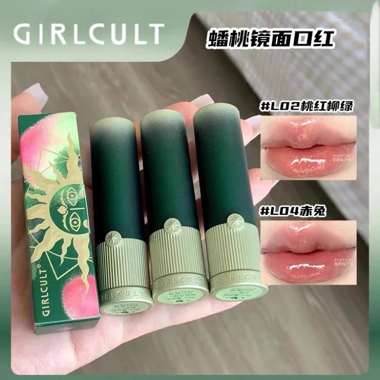 

Girlcult Peach Series Зеркальная губная помада Блеск для губ Яркая поверхность Стойкая пленка Увлажняющий каракули для губ