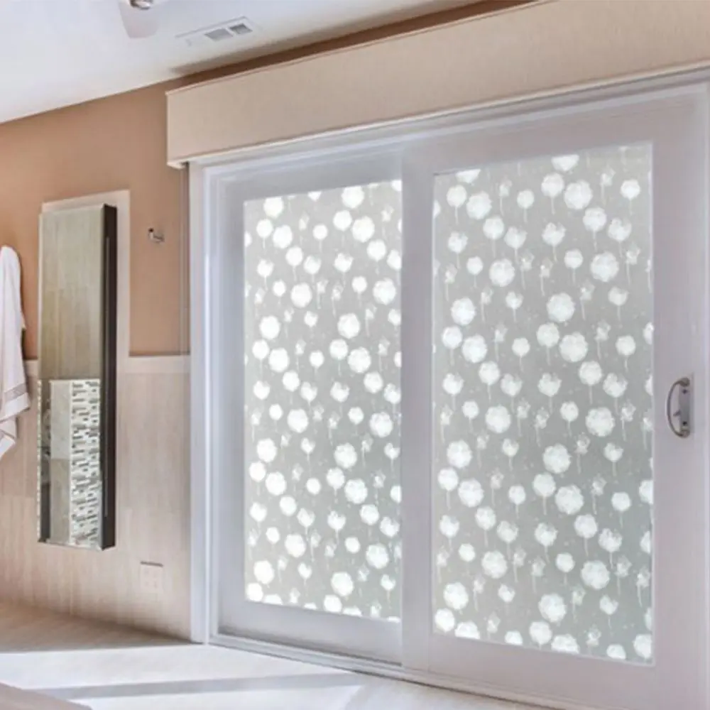 Waterproof Adhesive Bedroom Window Film Glass Stickers Cover Decorative