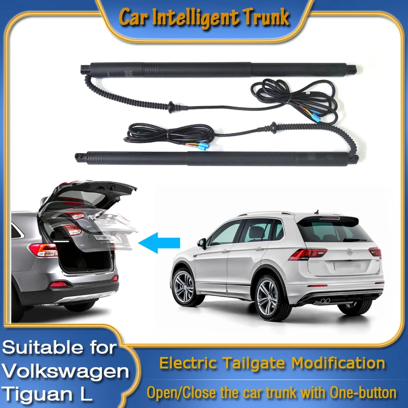 For Volkswagen VW Tiguan L 2016~2024 Car Power Trunk Opening Smart Electric Suction Tailgate Intelligent Tail Gate Lift Strut