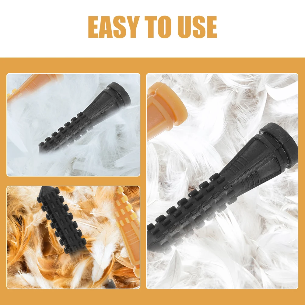 

6pcs Yellow Rubber Depilation Rods for Chicken Duck Goose Plucker Machine Hair Removal Sticks Poultry Accessories
