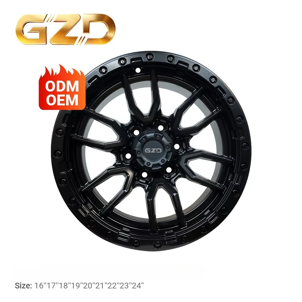 

GZD Cheap Price Cast Wheels Hot Selling Wheels High Quality Custom Alloy Wheels for Pickup & Suv Off Road Rims