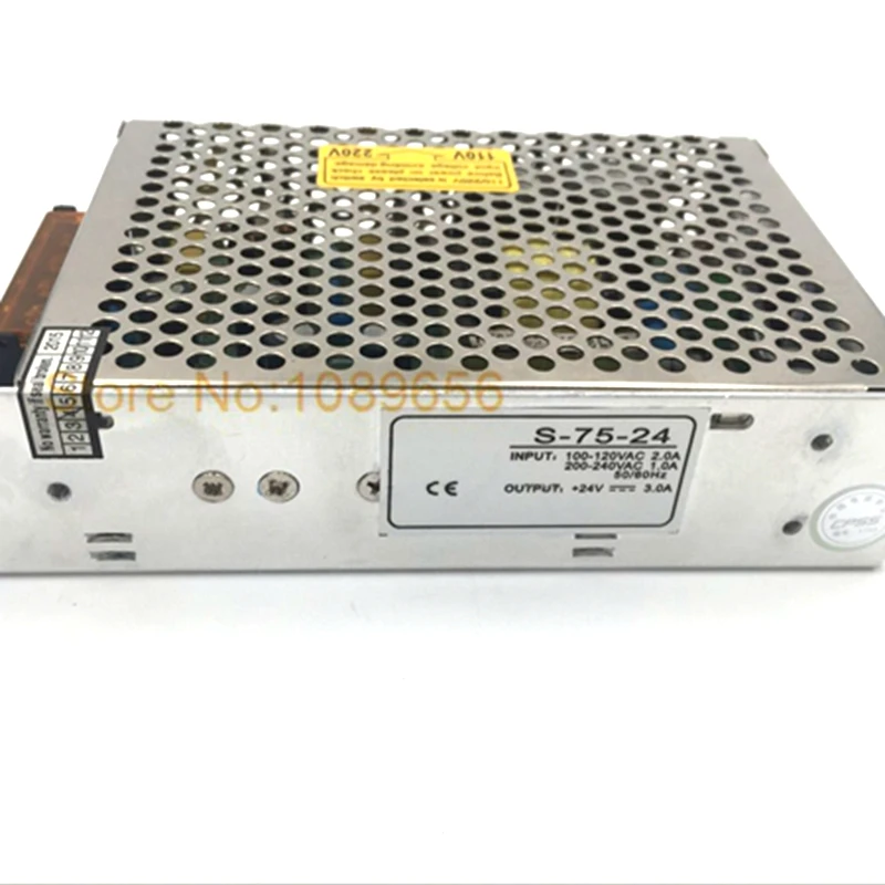 S-75-5 S-75-12 S-75-15 S-75-24 S-75-36 Single Output Switching Power Supply 75W AC DC Conv