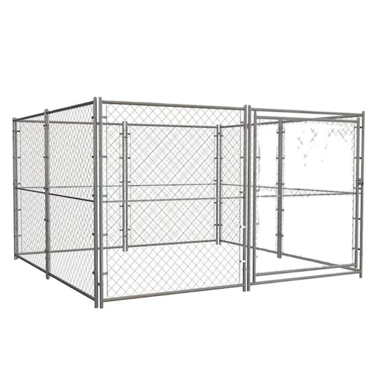 

Custom 10X10X6 High Quality Luxury Outdoor Used Chain Link Dog Kennel for Dog Outdoor
