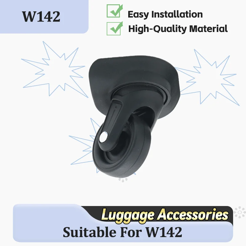 For W142 Universal Luggage Wheel Replacement Parts 360° Swivel Luggage Wheels Durable Suitcase Roller Accessories