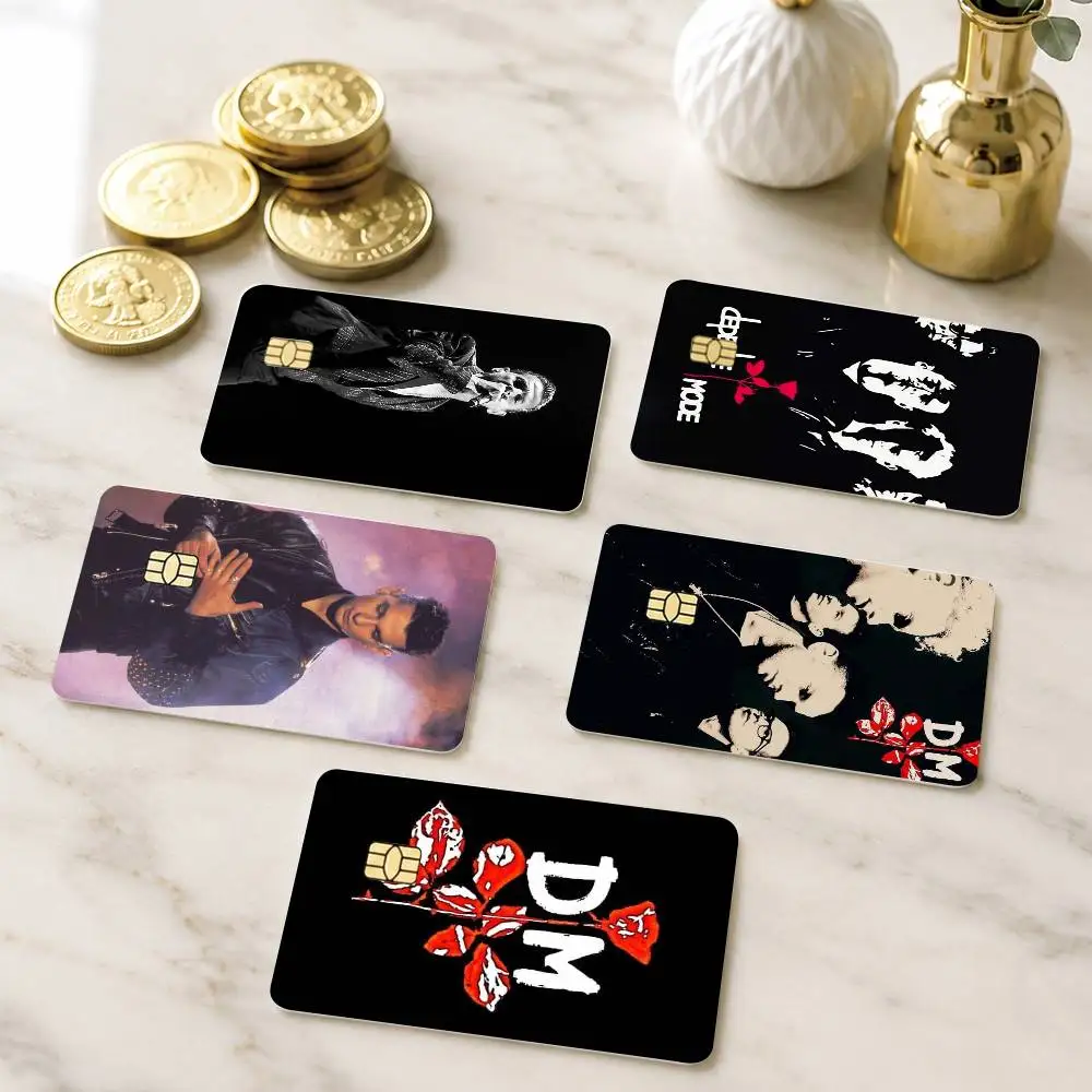 Pegatinas HD de Tarjetas de Crédito de la Banda D-Depeche Mode Dave Gahan, Pegatinas Pequeñas Impermeables con Chip, Calcomanías para Tarjetas de Juego, Regalo