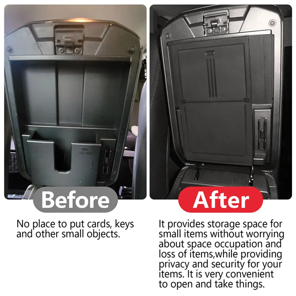 قطع غيار السيارات البوب صندوق تخزين مسند الذراع Centrol مناسب لتويوتا 4 عداء 2016-2021 اكسسوارات السيارات الداخلية #4