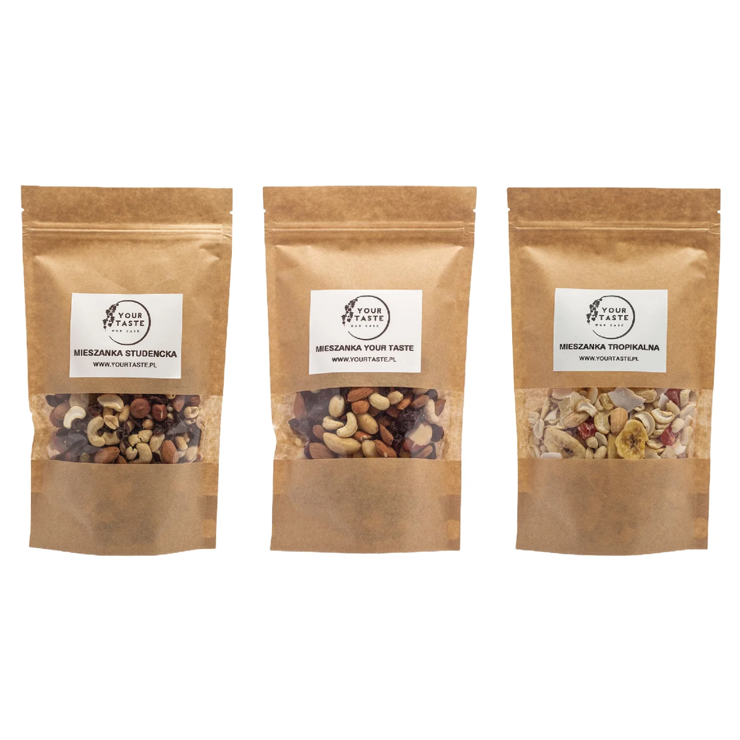 Your Taste Zestaw mieszanek - Studencka 500g + Your Taste 500g + Tropikalna 500g