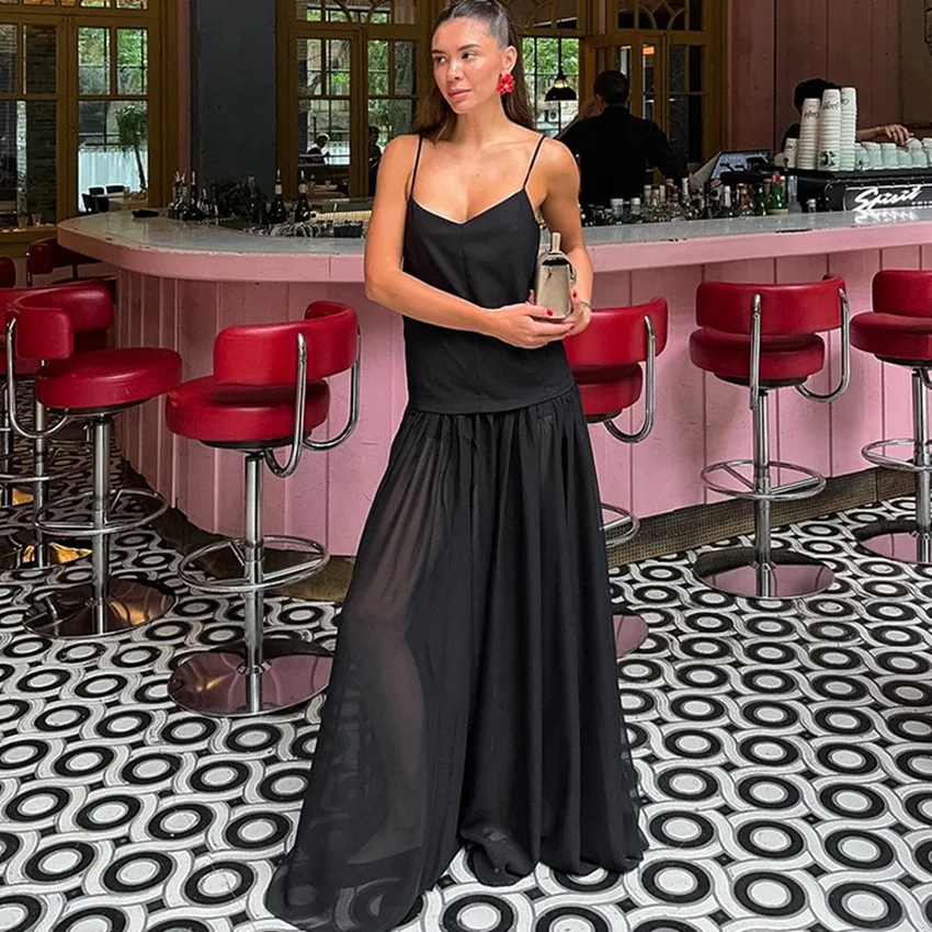 Autumn European And American New Nightgown Can Be Worn As Sleepwear, With Mesh Stitching For Fashionable Sexy Backless Women