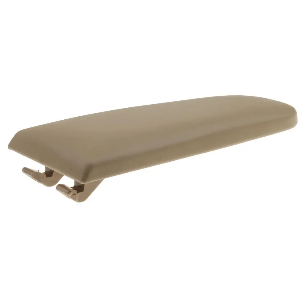 Car Armrest Cover Beige PU Leather Console Lid Sleeve for VW Golf Beetle Bora Passat Skoda Vehicle Interior Accessories
