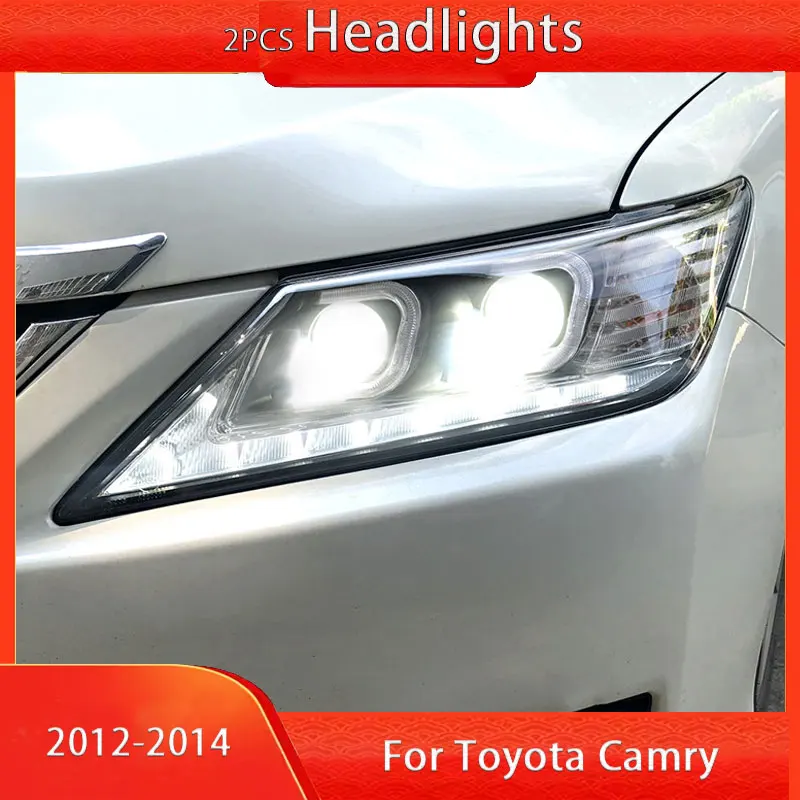 

Car headlights Assembly for Toyota Camry LED Headlight 2012-2014 Camry DRL Angel Eye Lens Xenon Lamp Automotive Accessories