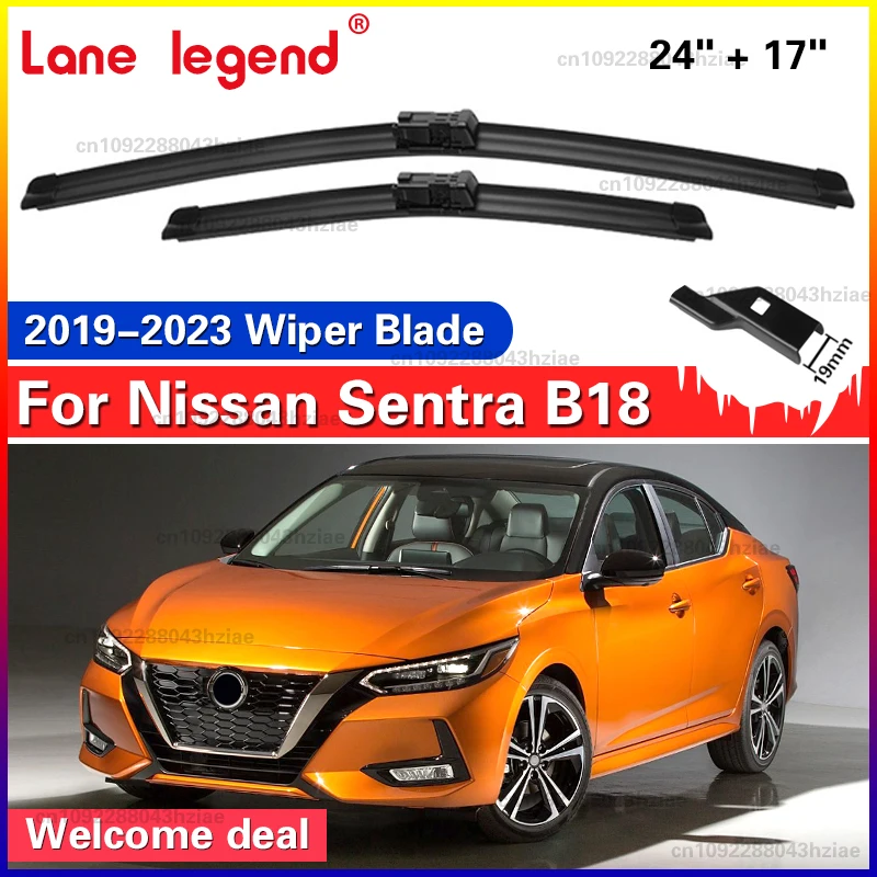 

2 шт. передние щетки стеклоочистителя для Nissan Sentra B18 2019 2020 2021 2022 2023 щетки для лобового стекла Sylphy, крышка омывателя лобового стекла