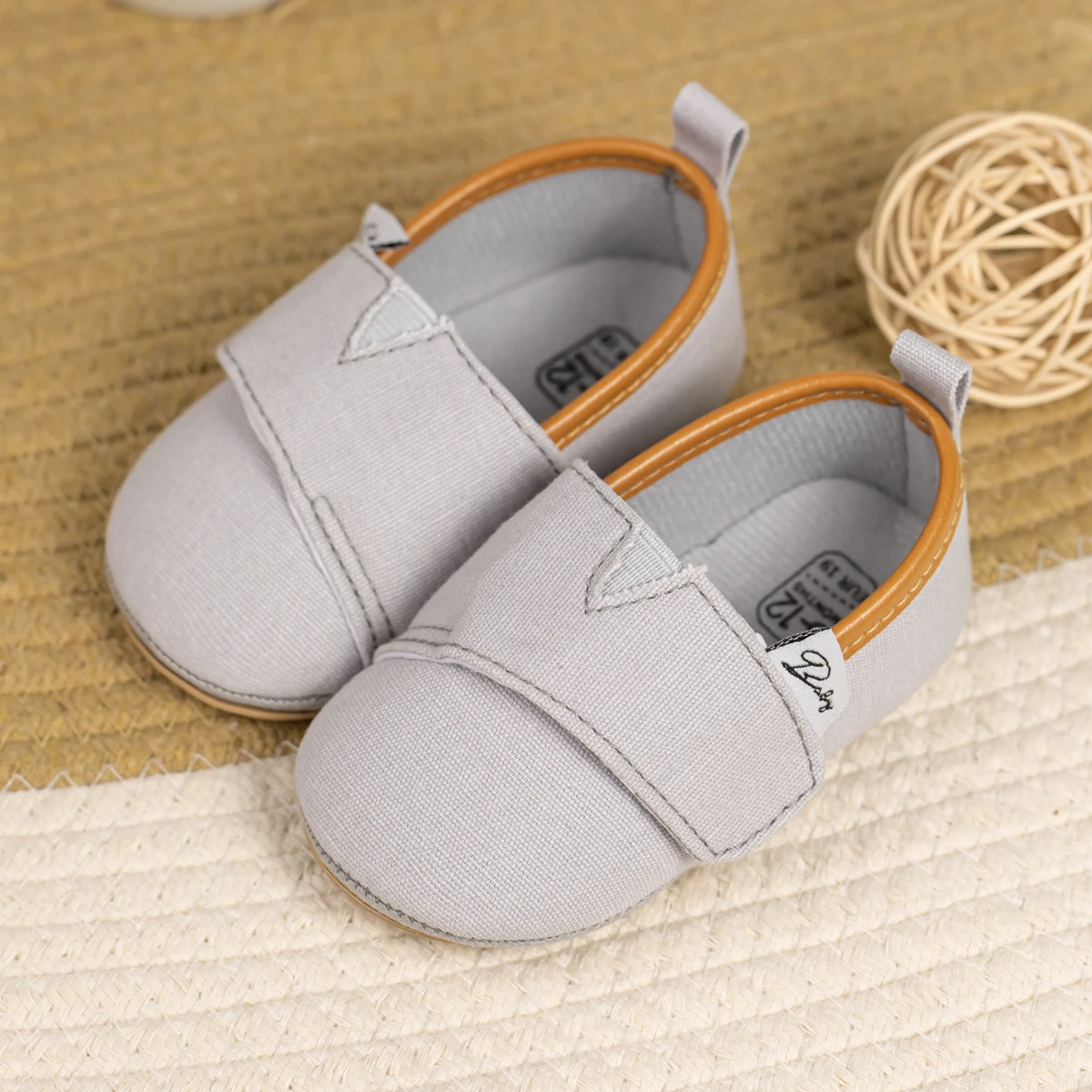 KIDSUN Baby Shoes Boy Girl Classic Canvas Sneakers Newborn Cotton Sole Toddler First Walkers Infant Shoes 0-18 Month