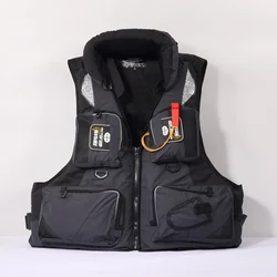 Men Sea Fishing Life Jacket Rock Fishing Adult Fishing Vest Multifunctional Foam Removable Portable Swimming Large Buoyancy