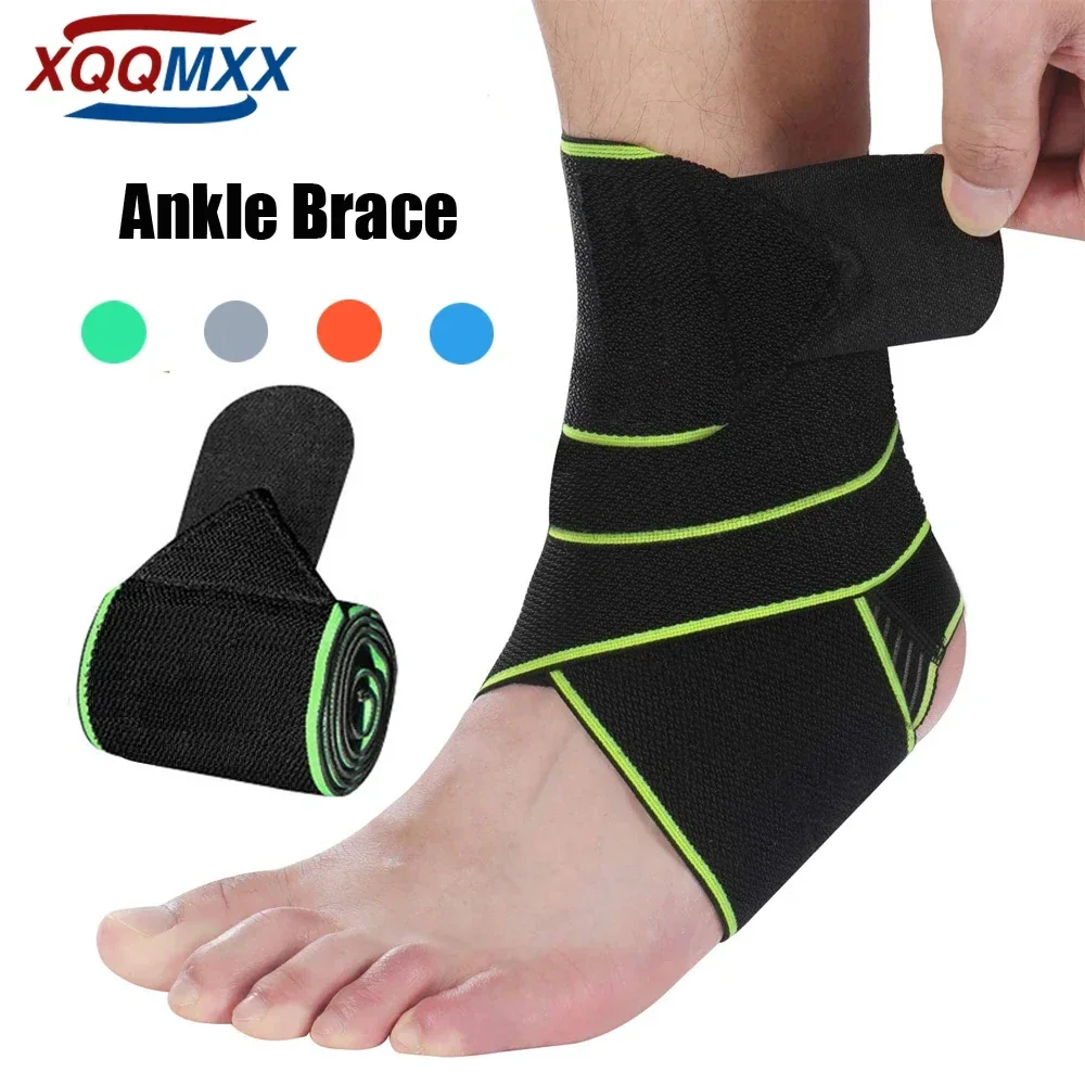 Professional Ankle Support, Adjustable Ankle Brace Breathable Nylon Material Super Elastic and Comfortable, Suitable for Sports