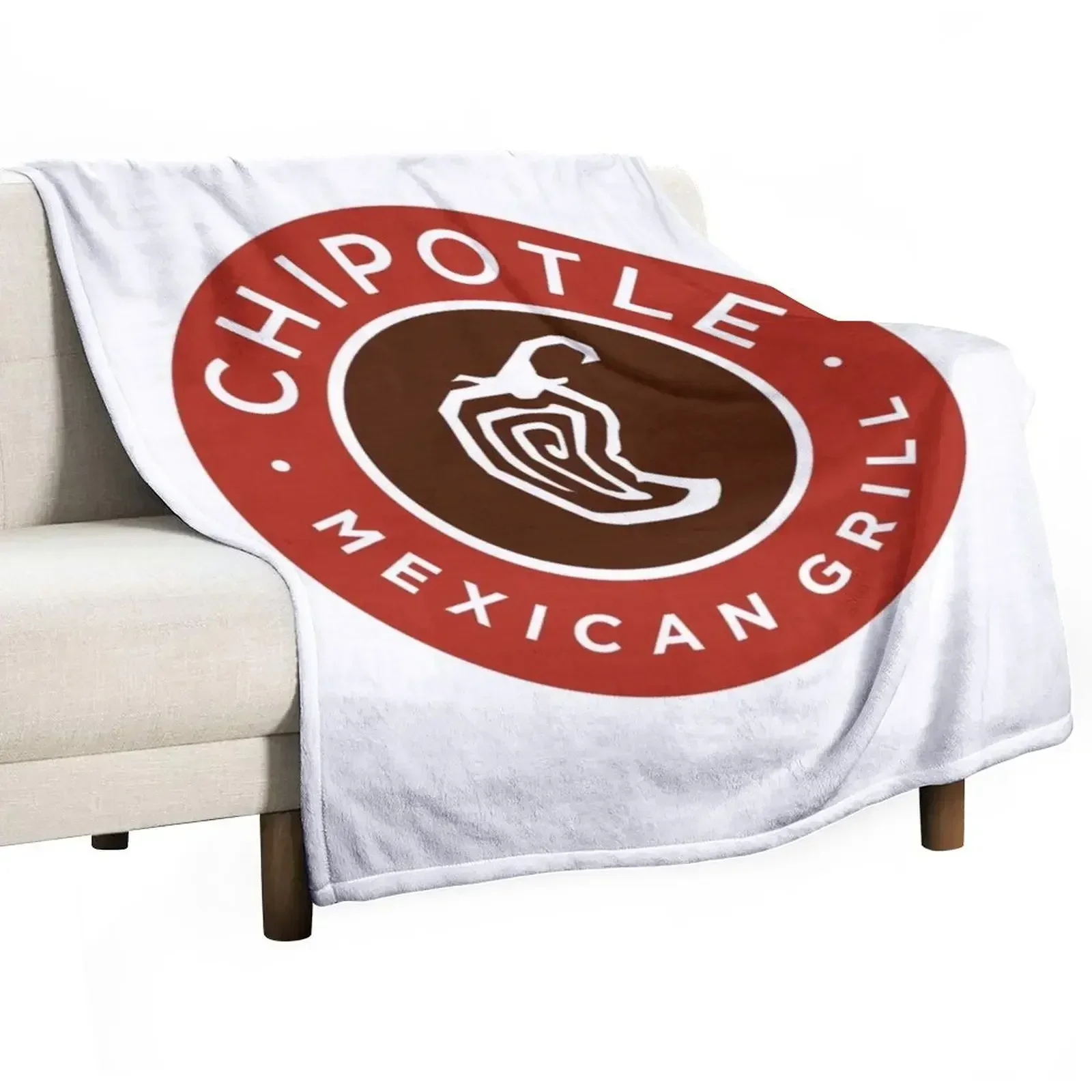 chipotle mexican grill restaurant logo Throw Blanket Plaid on the sofa Hair Blankets