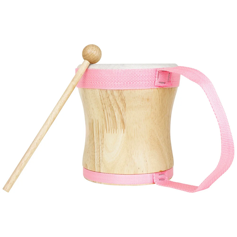 

Beginner Hand Drum Wood Percussion Instrument with Mallet for Kindergarten Music Education Drums Teens Practice Playing