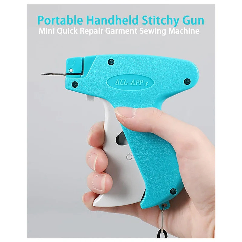 

AA51 Пистолет для вышивания одежды, инструмент для маркировки, портативная ручная мини-швейная машина, быстрый ремонт одежды