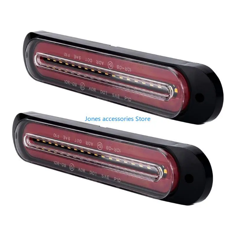 

W8KD 12V 24V Trailer Truck Position Clearance Light LED Side Marker Lamp Taillight