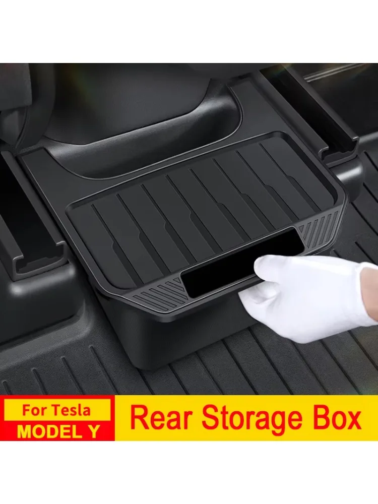 Boîte de rangement de siège arrière pour Tesla modèle Y 3, organisateur des Highlands, bacs de Console centrale, poubelle de siège arrière, sac poubelle, plateau, accessoires
