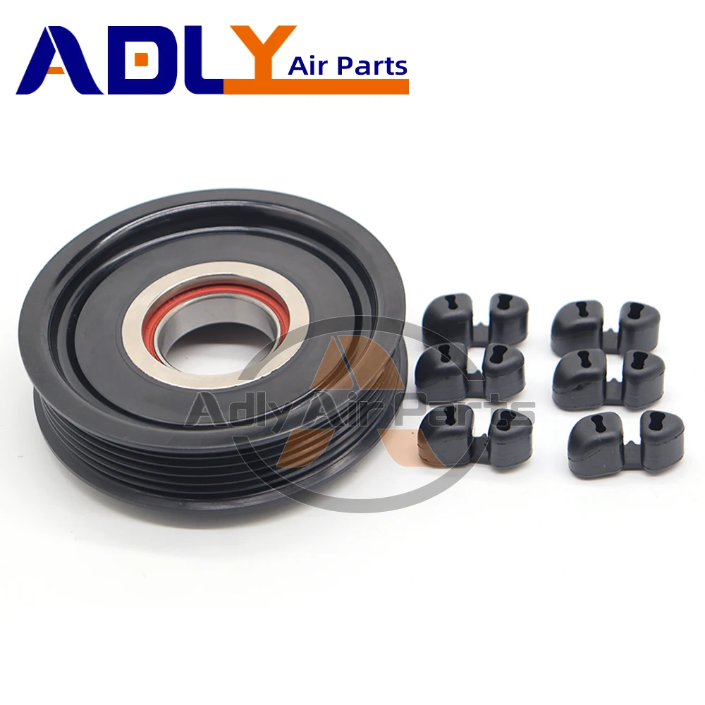 

7SEU17C AC Compressor Clutch Pulley＆Rubber For Mercedes W203 W204 W220 S55 S350 S430 0002308111 0002308811 A0002308511