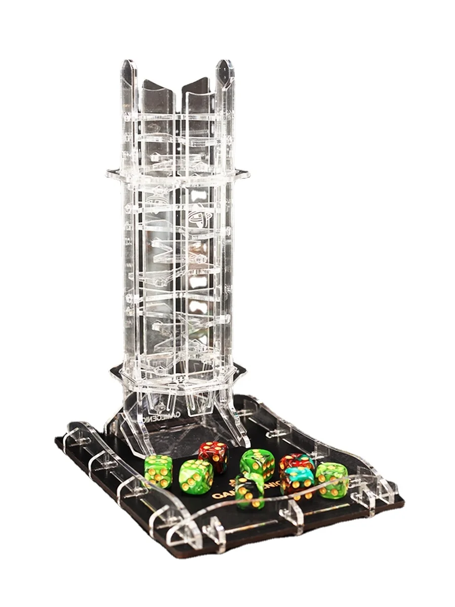 Gamegenic Tornado High Permeability Crystal Dice Tower Crystal Twister