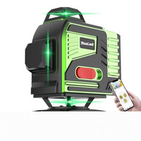 3D Infrared Laser Level 12/16 Line Green Light Automatic Wiring Wall Mounter Stabilization