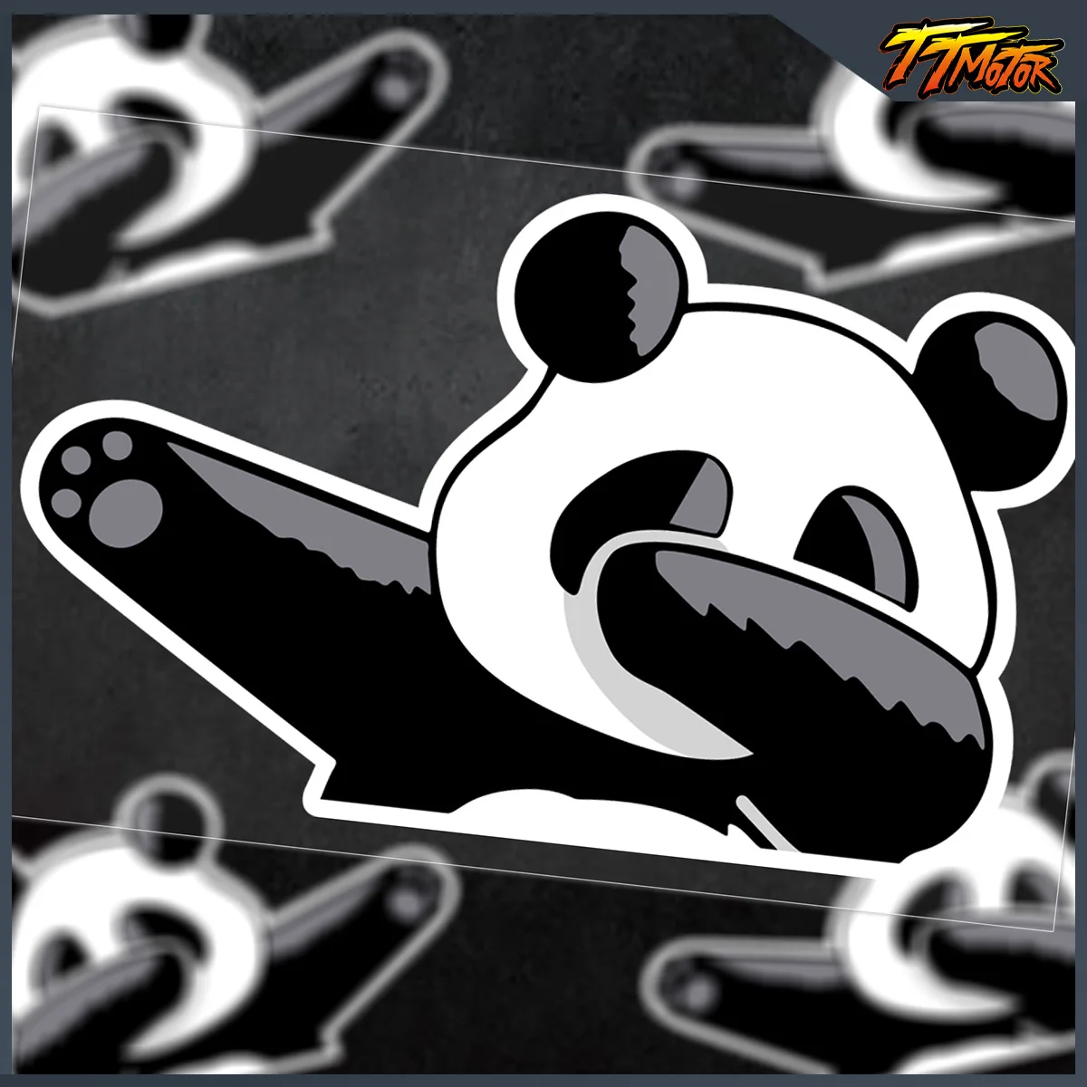 

Cute Cartoon Cat Panda Reflective Vinyl Sticker For VOGE 900 dsx Kawasaki Z900 MT07 Zontes 703F Motorcycles Accessories Stickers