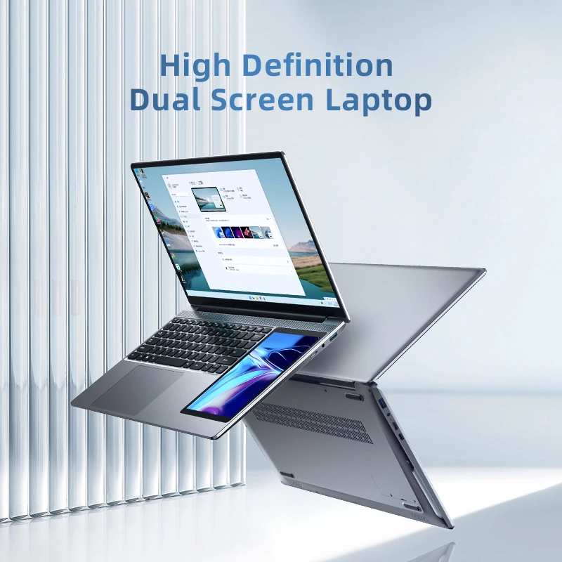 BYONE Dual Screen Laptop 15.6