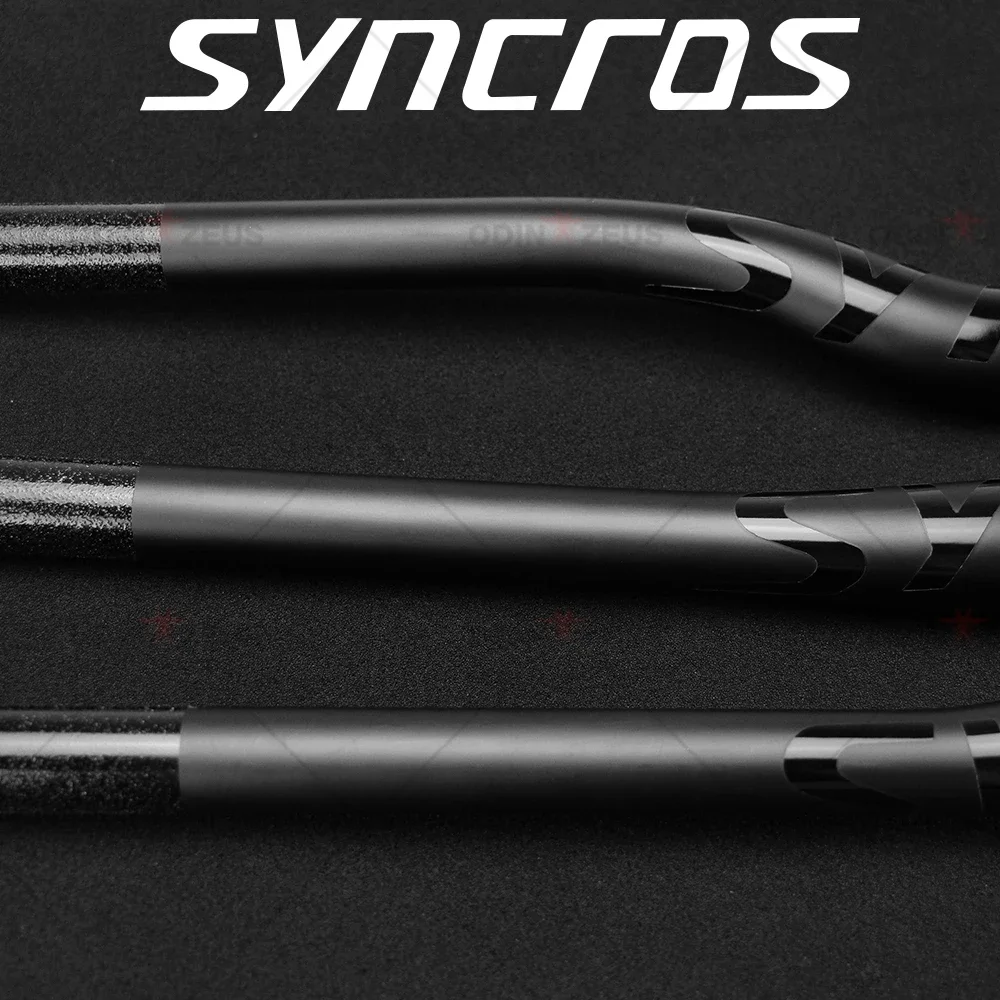 Syncros Full Carbon Fiber Mountain Bike Handlebar, Flat/Rise 9 Degree, 700/720/740mm Custom Matte, MTB Bicycle Parts