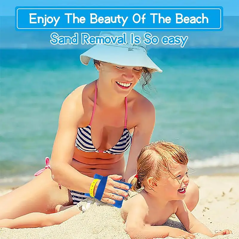 

Outdoorcoral Fleece Beach Sand Removal Bag Sand Remover Sand Removal Beach Holiday Camping Remove Sand Dust Towel Scrubby Towel