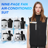 Summer Cooling Vest for Couples Ice Jacket Heat Resistant Fan Air Conditioner Clothes Breathable Outdoor Sleeveless Workwear