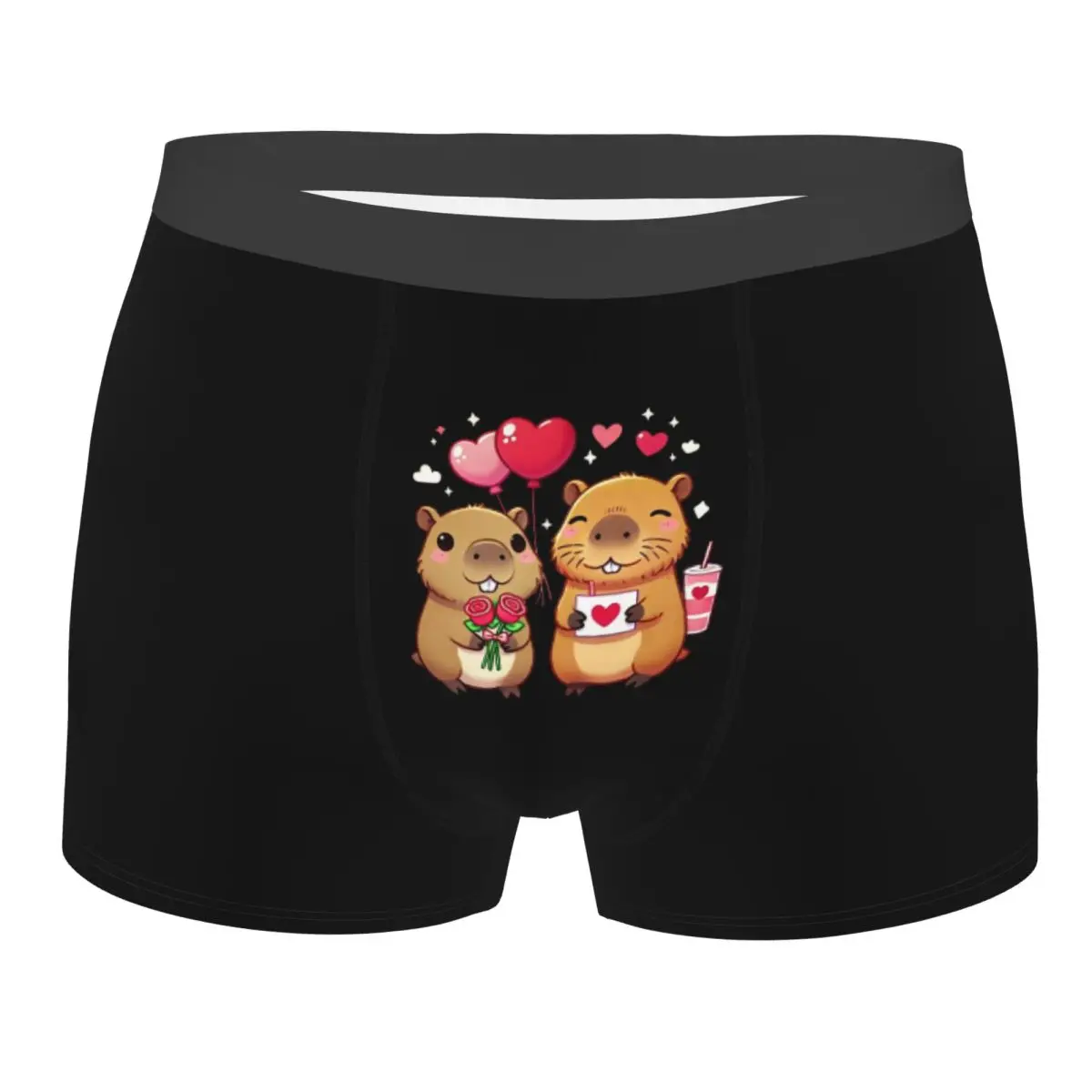 

Custom Male Fashion Cute Capybara Underwear Boxer Briefs Men Stretch Shorts Panties Underpants