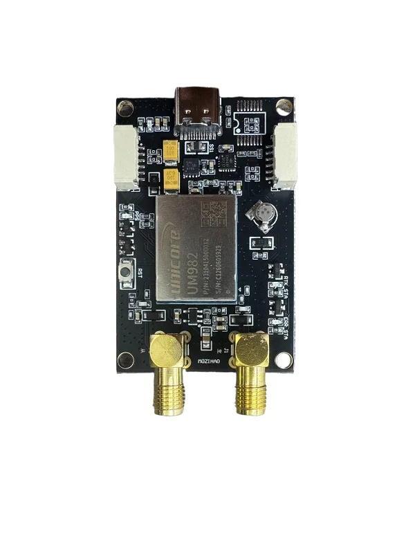 Unicore Um982 Dual-Antenna Full-System Full-Band Rtk Gnss Positioning and Orientation Module Supports Surveying Drones, Raspberry Pi, and Independent Antenna Power Supply, and Can Support Rs232