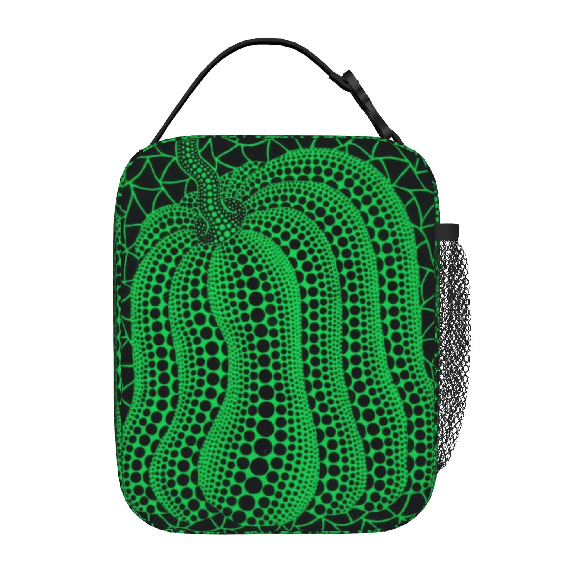 Y-Yayoi Kusama Pumpkin Thermal Insulated Lunch Bag for Office  Portable Food Container Bags Cooler Thermal Lunch Box