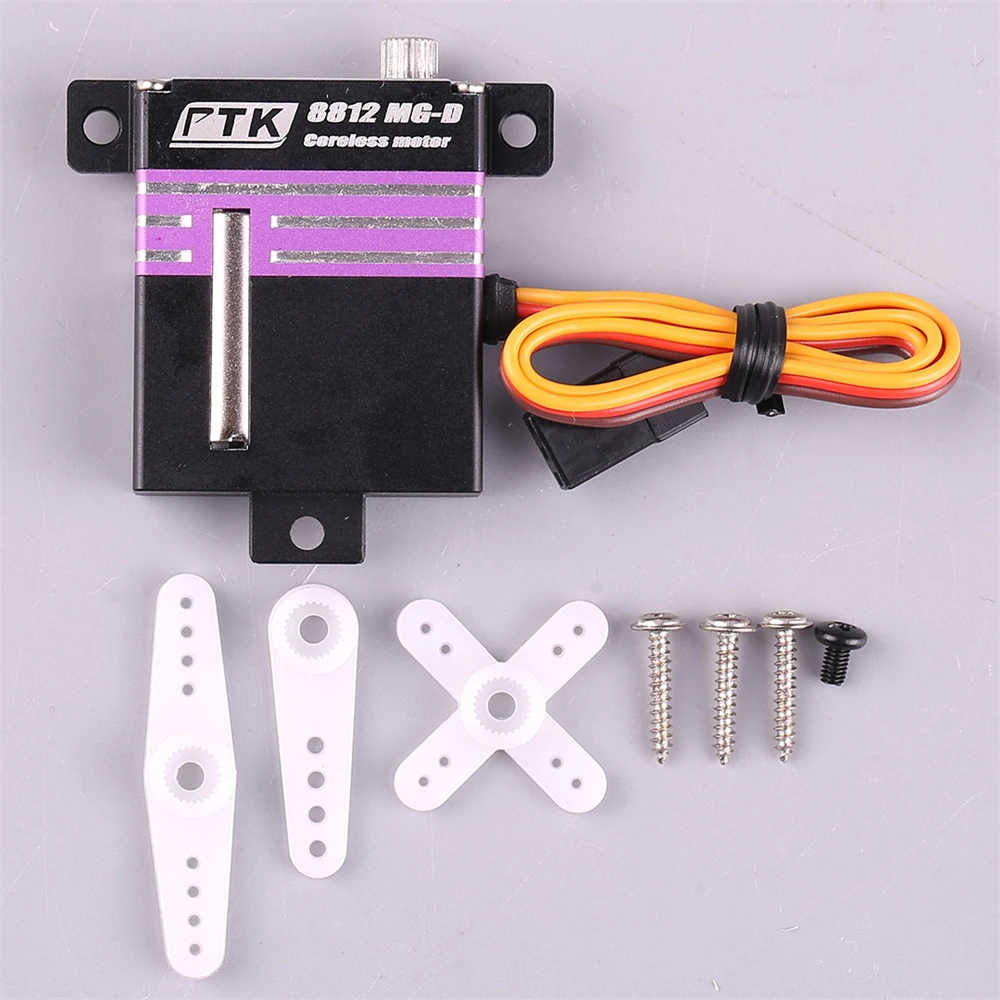 PTK 8812 MG-D ดิจิตอลเซอร์โวเกียร์โลหะเซอร์โวมอเตอร์ชั้นเดียวกันกับ KST X10 สําหรับเครื่องบินรุ่น RC เครื่องบินปีกคงที่