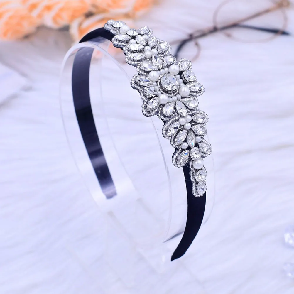 

Rhinestone Headband Hair Headbands for Women Girls Accessories Rhinestones Baroque Crown Headdress Hoop Headpiece