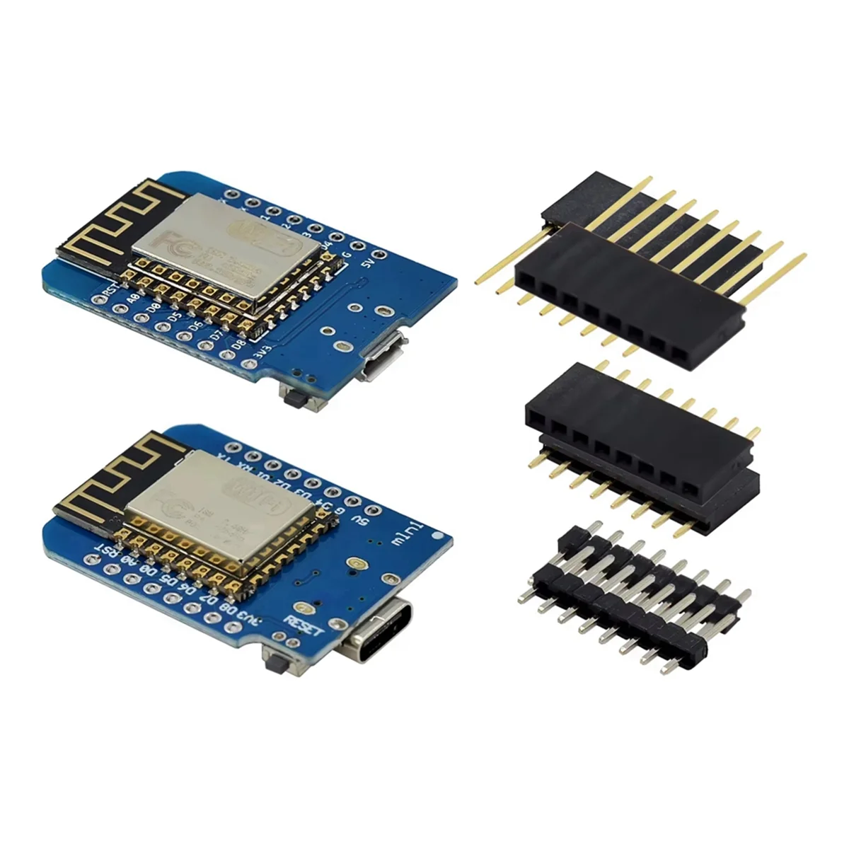 ABNQ 2pcs ESP8266 ESP-12 CH340G CH340 V2 USB for WeMos WIFI Development Board IoT Board TYPE-C