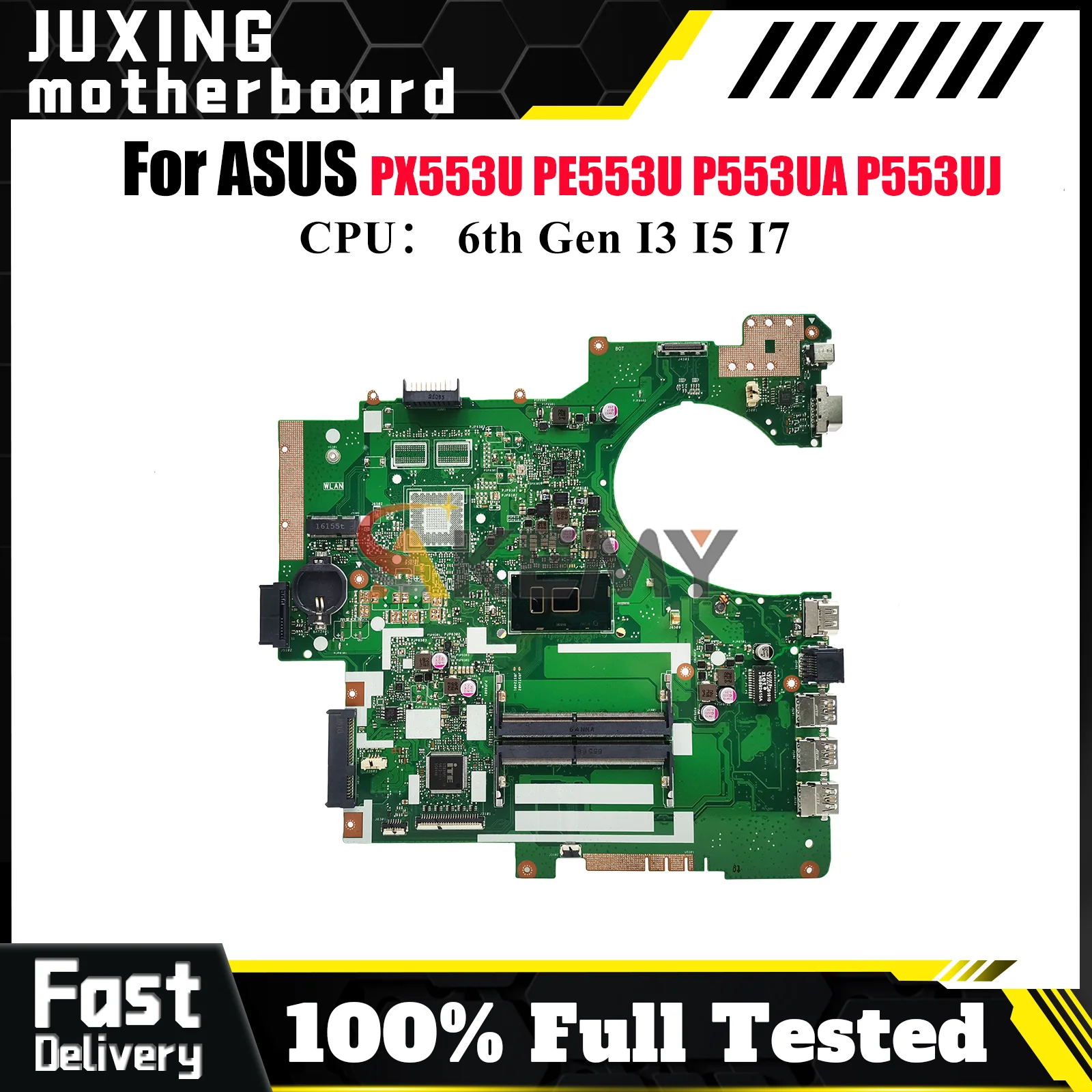 

P553UA Материнская плата для ноутбука ASUS ProArt PE553U P553UJ PX553U P553UA P553U RPO553U Материнская плата с процессором I3 I5 I7 тест ОК быстрая доставка