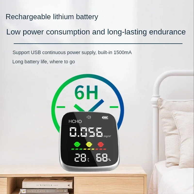 high precision DM1013 Convenient formaldehyde detector Indoor odor Temperature and humidity Air quality detector Decoration meas