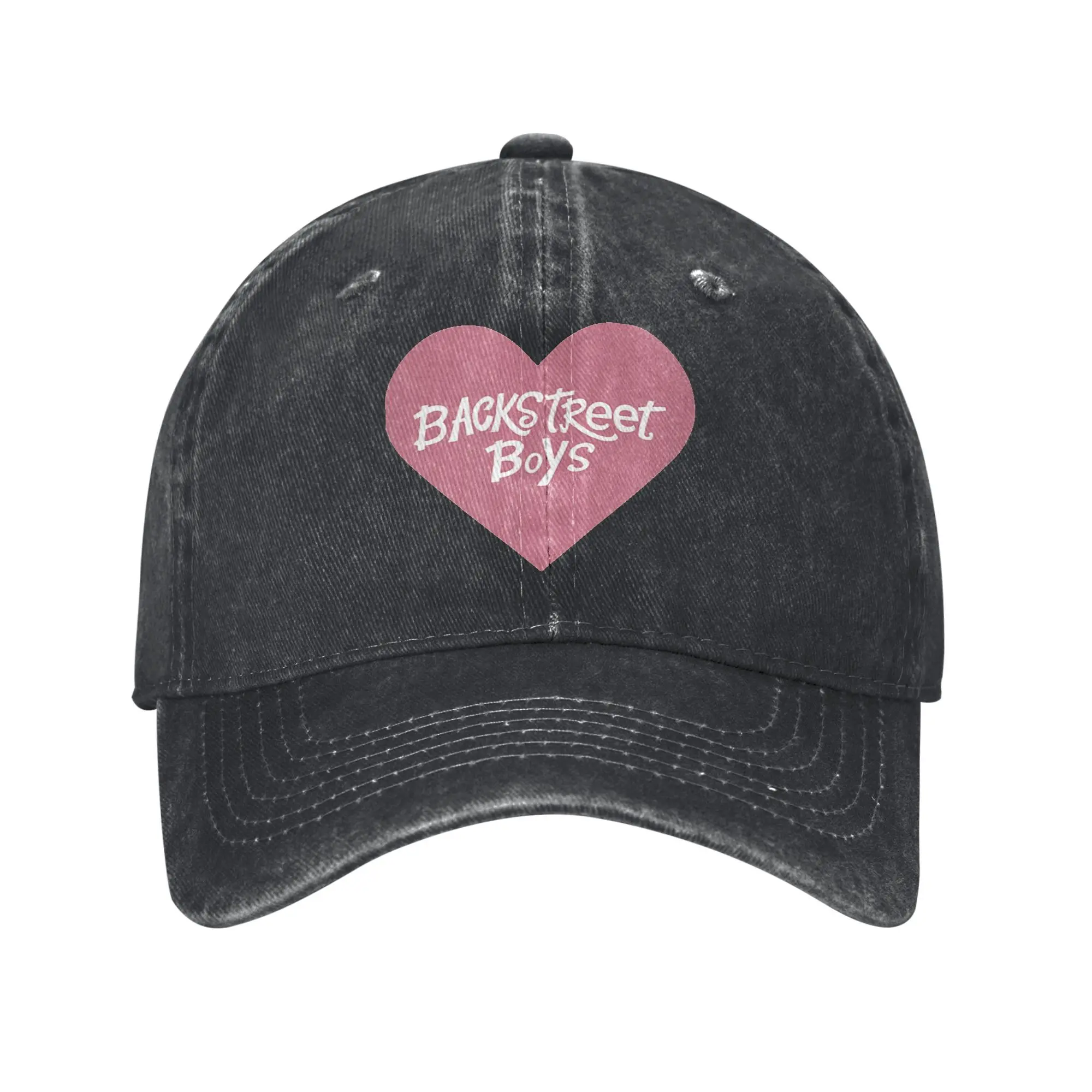 

Backstreet Boys BSB Logo with Heart Baseball Caps Distressed Washed Band Snapback Hat Men Women Outdoor All Seasons Adjustable