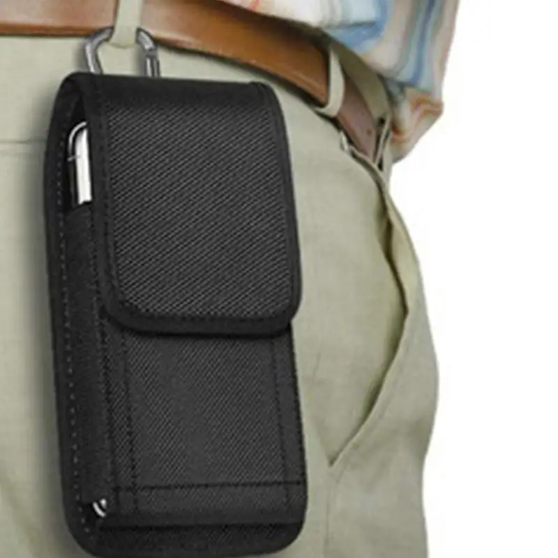 Belt Phone Holder for Men Cell Phone Pouch Multifunctional Nylon Phone Carrying Pouch for Cycling Fishing Running Camping Hiking