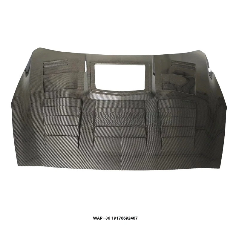 Car Exterior Accessories for GTR I-MP Transparent Style Dry Carbon Fiber Engine Hood Cover for Nissa GTR R35 Front Hood Bonnet