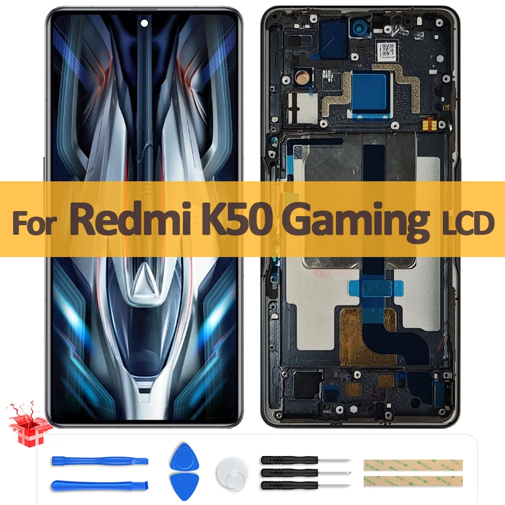 Pantalla LCD OLED de 6,67 pulgadas para Xiaomi Redmi K50 Gaming Edition, montaje de digitalizador con pantalla táctil para reemplazo de pantalla Redmi K50G