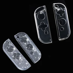Transparent Bling Case Protective Cover Shell For Nintendo Switch 2/NS Oled Joy-Con Controller Glitter Matte TPU Soft Protector