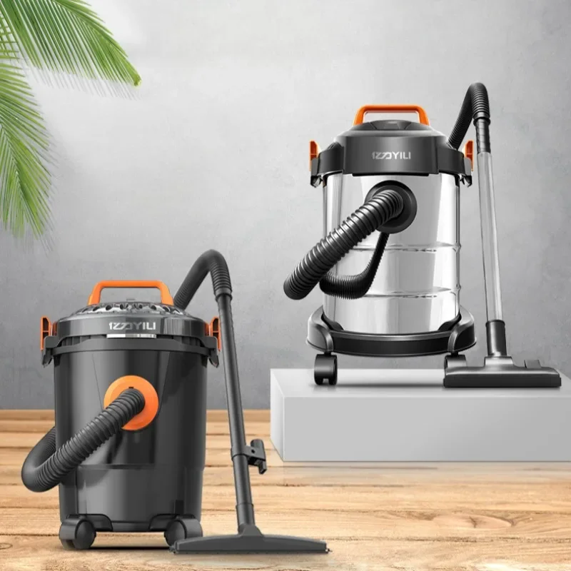 Small Commercial Vacuum Cleaner, New High-Power Wet and Dry Drum Model, Ideal for Versatile Cleanup in Various Environments