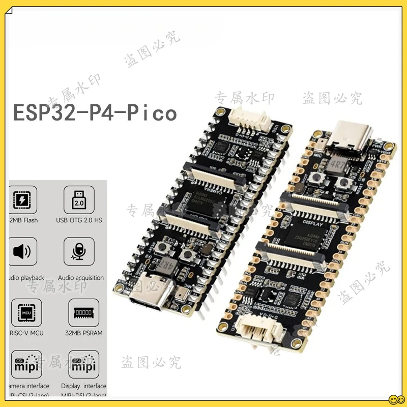

ESP32-P4-Pico Development Board ESP32 P4 Module ESP32-P4 MCU Featuring 32-bit RISC-V Dual-Core and Single-Core
