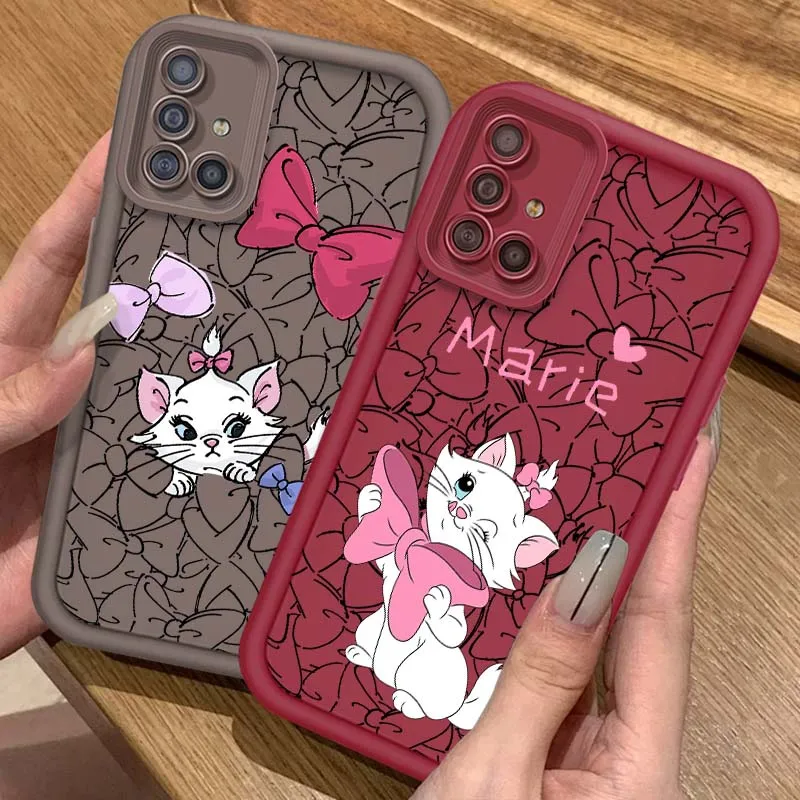 

Disney Marie Cat The Aristocats Phone Case For Samsung A73 A72 A56 A55 A54 A53 A35 A32 A25 A24 A23 A21s A14 A05 5G Eye Ladder