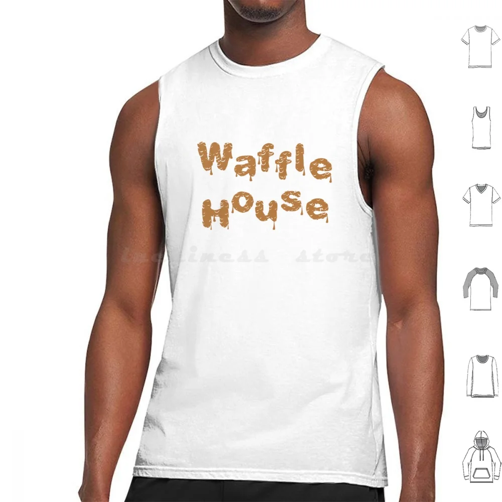 Waffle House Tank Tops Print Cotton Waffle House Waffle Waffles Funny Food Breakfast House Atlanta Atl Cute Meme Georgia